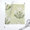 Traditional Botanical Block Print Cottagecore Grandmillennial Preppy Wildflowers Blossom Floral Garden Vintage Green And White Classic Boho Custom Printed Fabric by Spoonflower Various Fabrics by the Yard or Fat Quarter 15925327